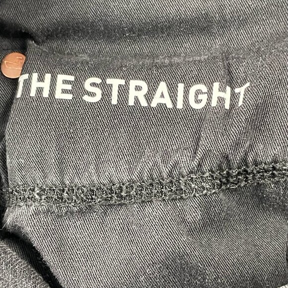 7 for All Mankind Jeans Mens 31 the Straight Gray Mid Rise Denim - Picture 5 of 11